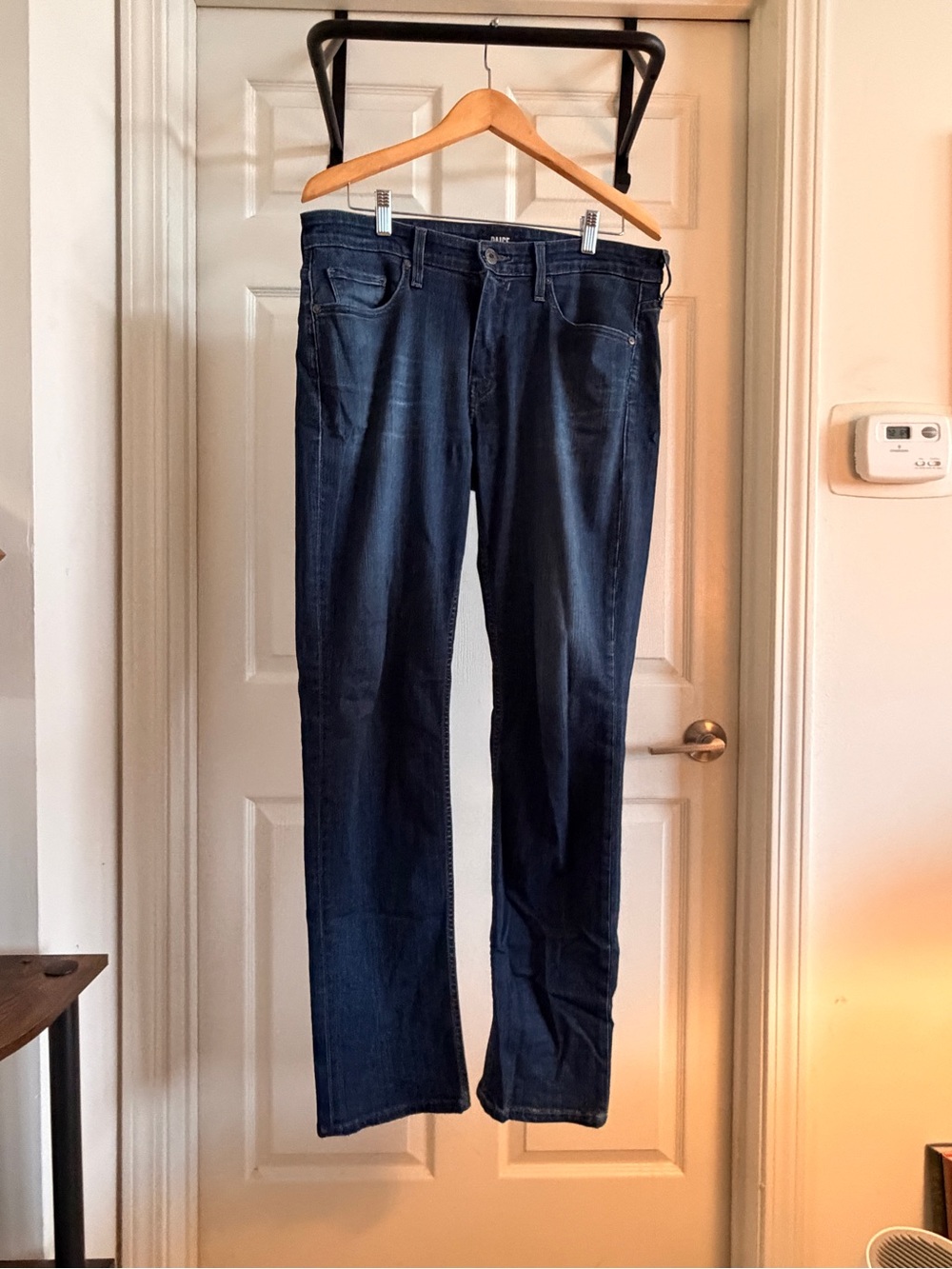 PAIGE Men’s Dark Indigo Slim Straight Jeans